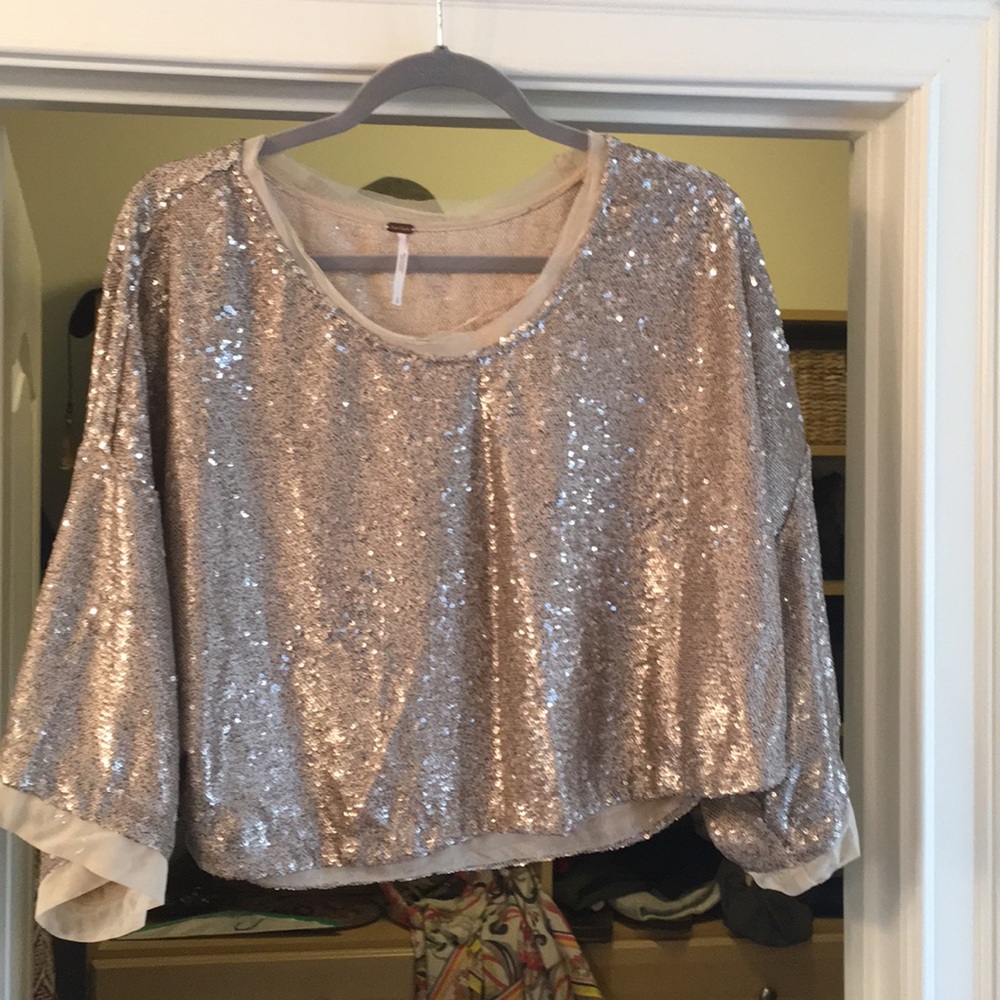 Free people glitter top